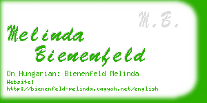 melinda bienenfeld business card